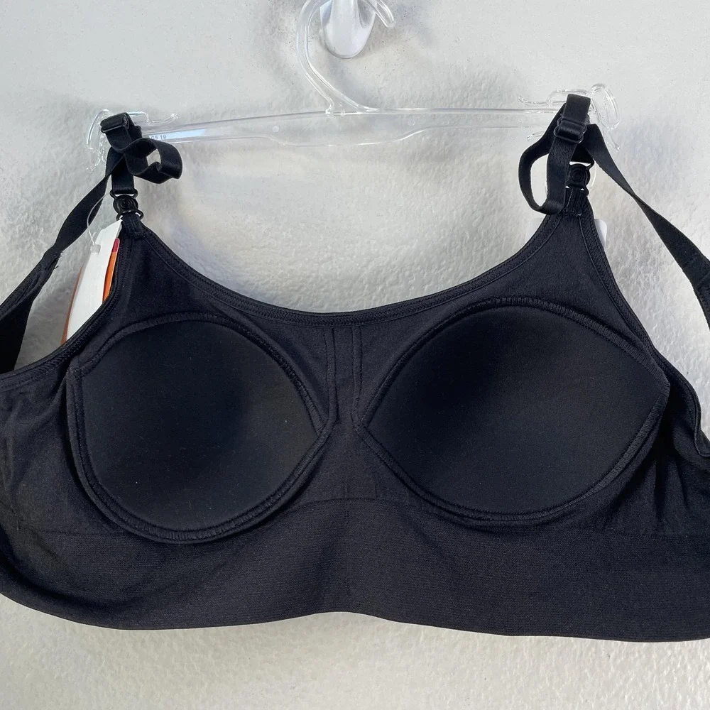 Warner's Bra Bralette Womens 2XL Black Easy Does It‎ Convertible Straps Wireless